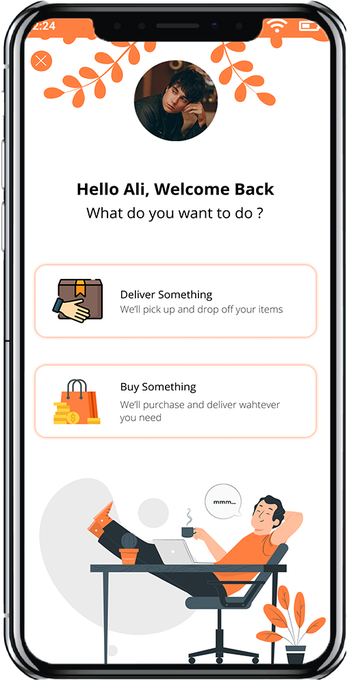 Food delivery app Payment Method